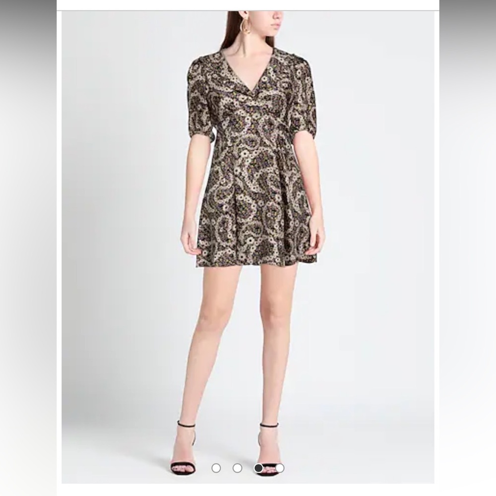 NWT SANDRO 100% silk mini dress